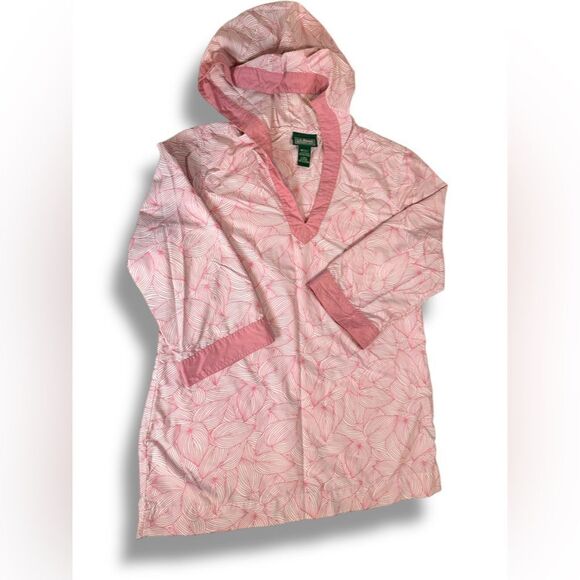 LL Bean Pink Hooded Tunic - Picture 9 of 11